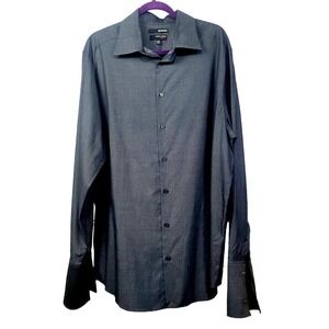 Murano Men's Long Sleeve Shirt‎ Gray Size XLT NWOT